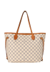 Neverfull MM, &pound;895, Handbags, White, Canvas, Back view